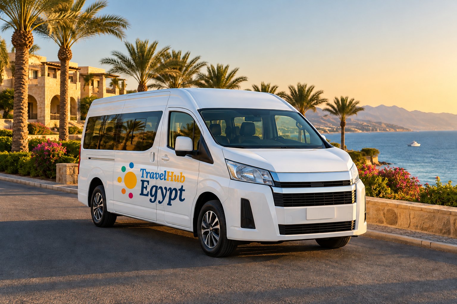 A Travel Hub Egypt transfer van
